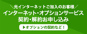 インターネットオプションサービス契約・解約お申込み